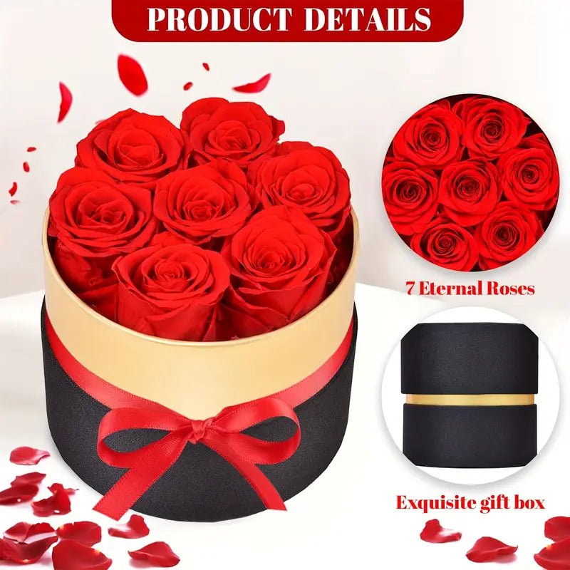 Preserved roses in a luxurious box
Success